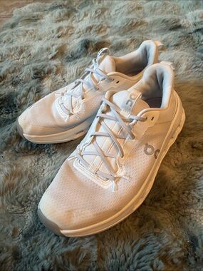 On Running Men's White Lightweight Mesh Sneakers